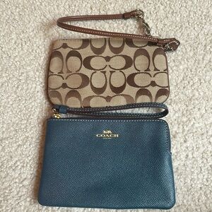 Two brand new COACH wristlets